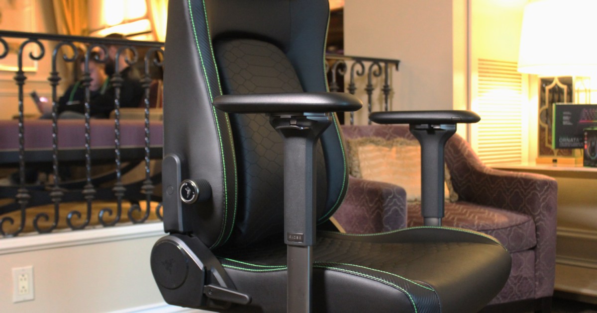 I sat in Razer’s new gaming chair, and my back loved it