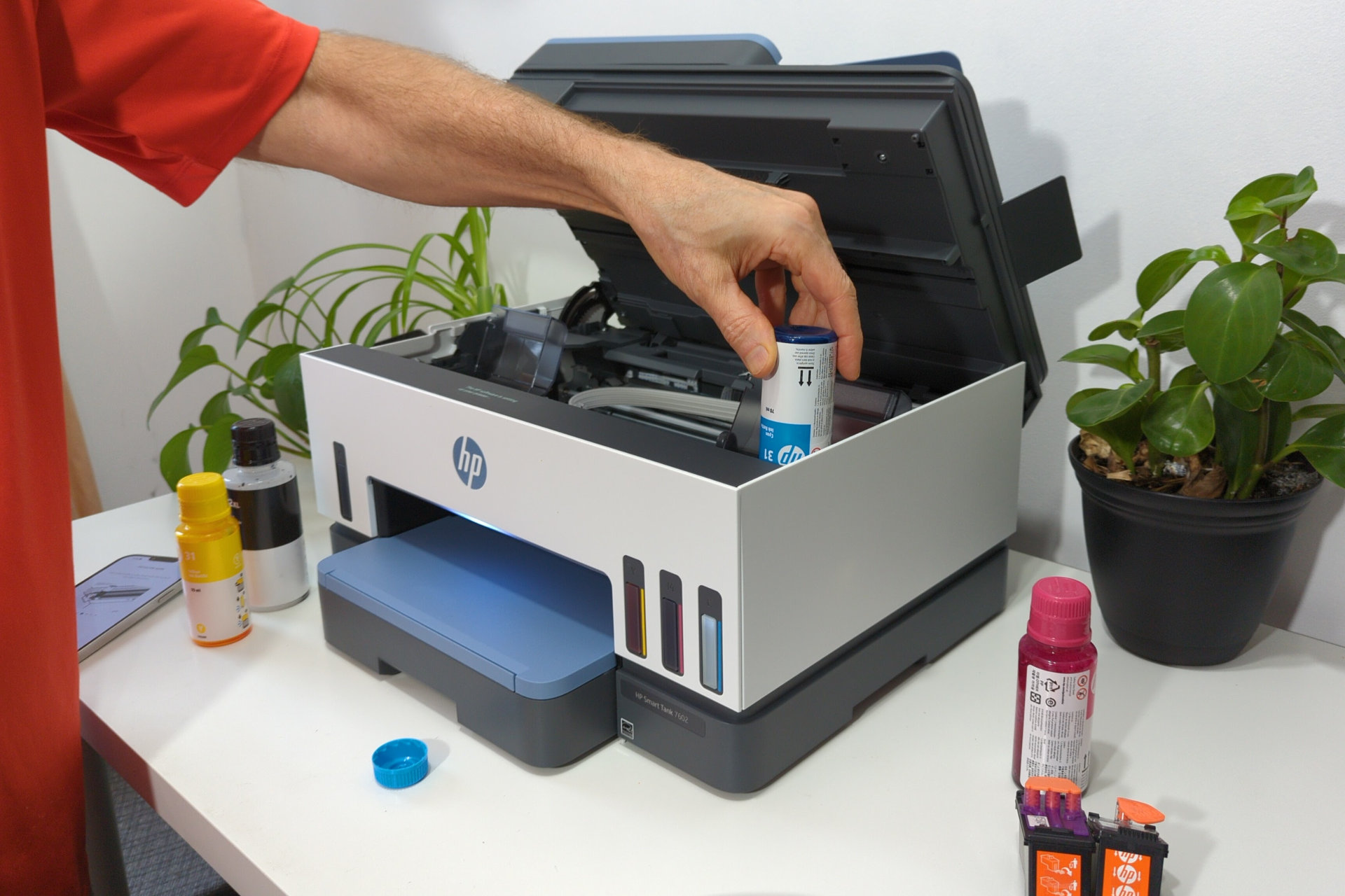 Ink flows quickly with the HP Smart Tank 7602.