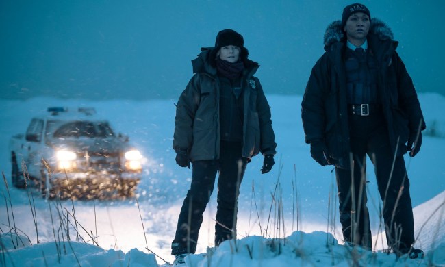 Jodie Foster and Kali Reis stand in the snow together in True Detective: Night Country.