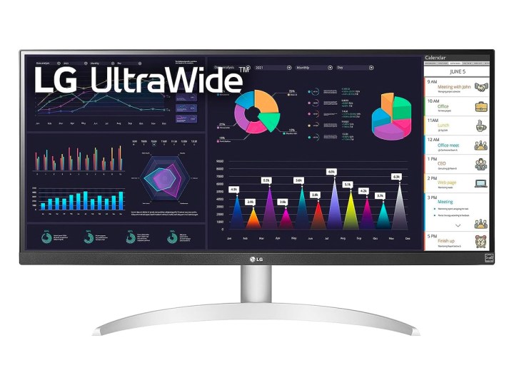 The LG 29-inch 29WQ600-W ultrawide monitor against a white background.