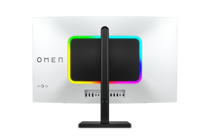 La parte posterior del monitor HP Omen Transcend.