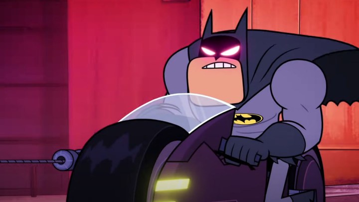 Evil Batman monte un Batcycle dans Teen Titans Go To the Movies.