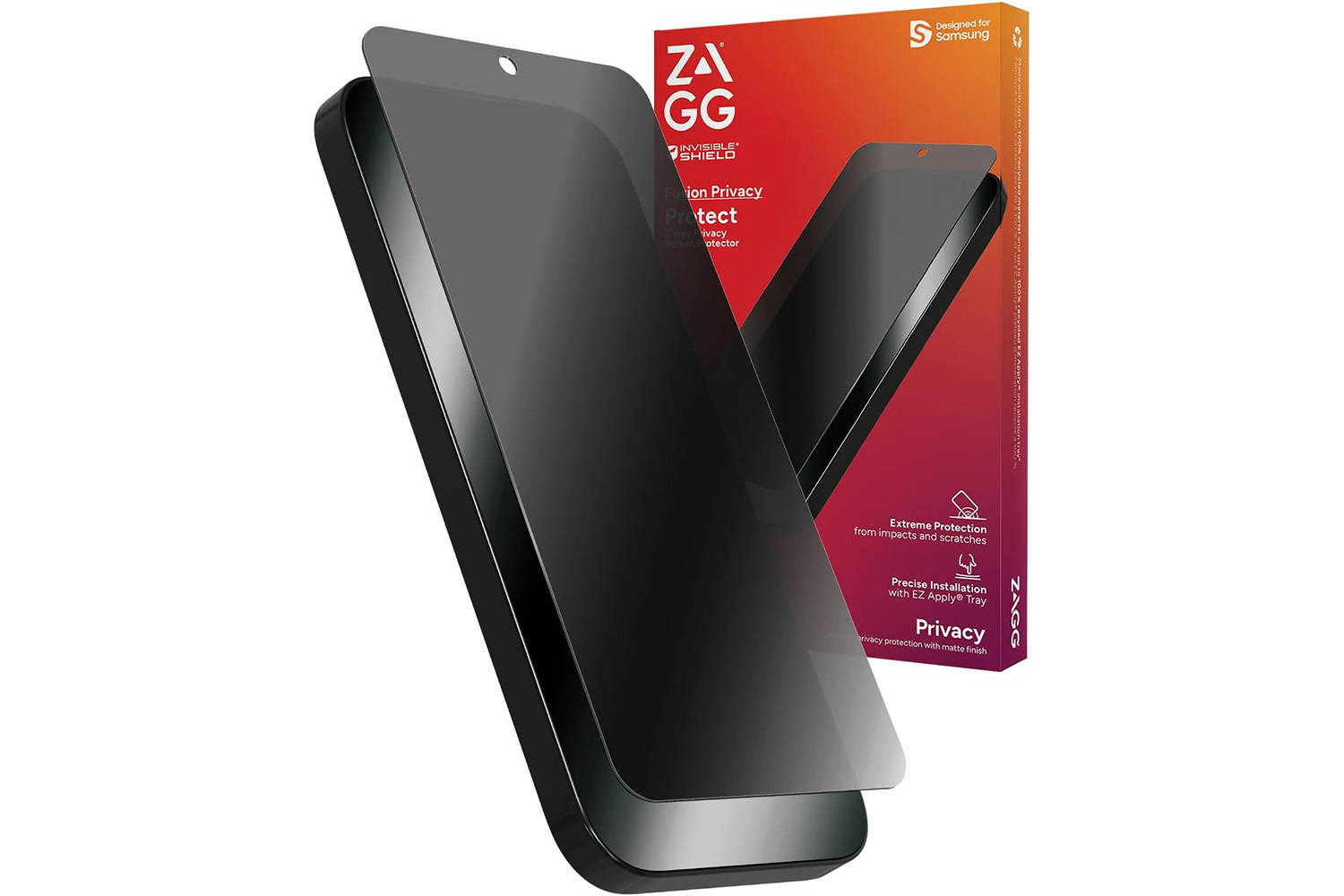 ZAGG InvisibleShield Fusion Privacy Anti-Glare Samsung Galaxy S24 Plus.