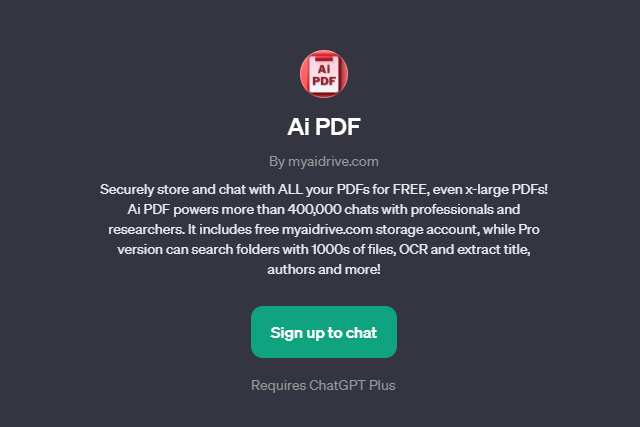 AI PDF custom GPT.