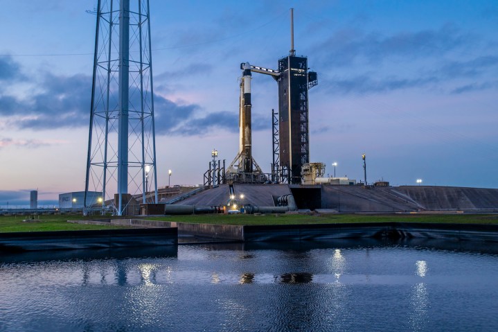The Axiom 3 mission waiting to launch.