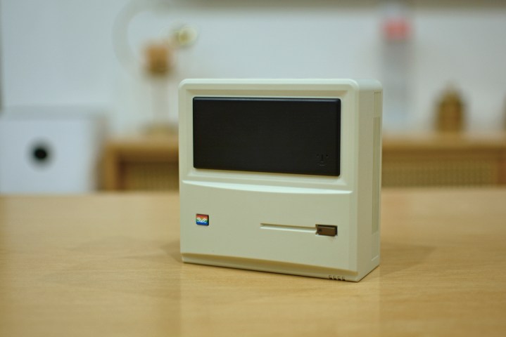 Front view of the Ayaneo Retro Mini PC AM01.