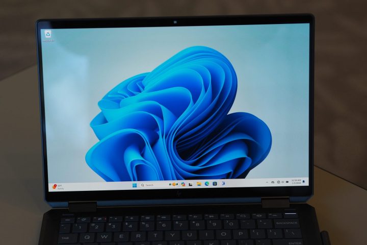 HP Spectre x360 14 2023 front view showing display.