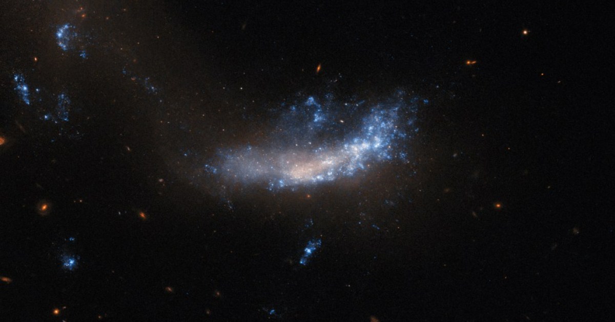 Хаббл запечатлел место чрезвычайно яркой сверхновой