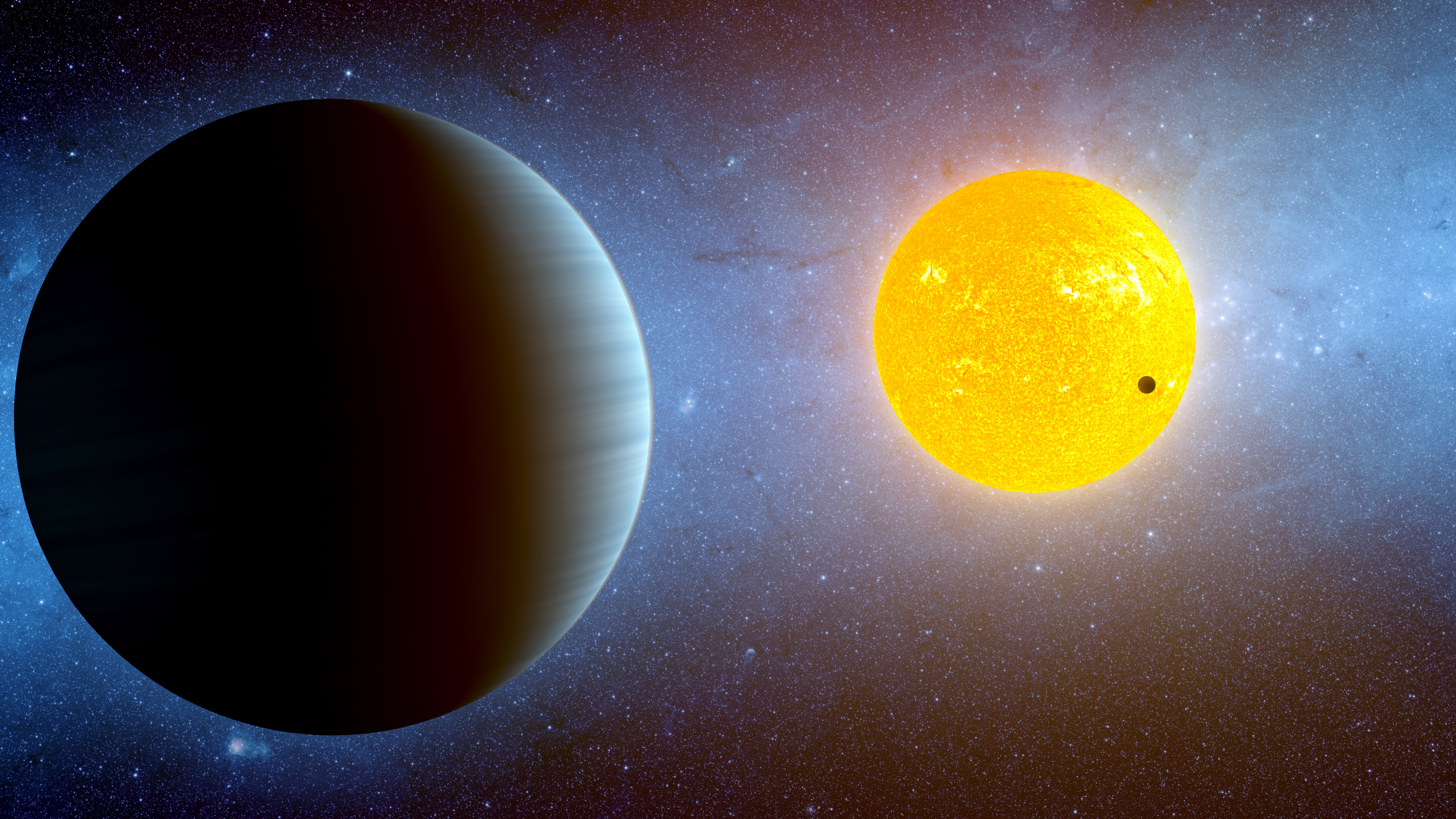 Al igual que Kepler-10 b, ilustrado arriba, el exoplaneta HD 63433 d es un planeta pequeño y rocoso en una órbita estrecha de su estrella. HD 63433 d es el exoplaneta más pequeño confirmado de menos de 500 millones de años. También es el planeta descubierto más cercano del tamaño de la Tierra tan joven, con unos 400 millones de años.