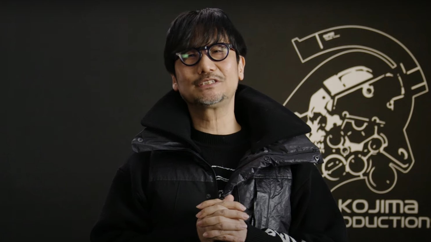 Hideo Kojima 2024 January State of Play in front of Kojima Productions banner