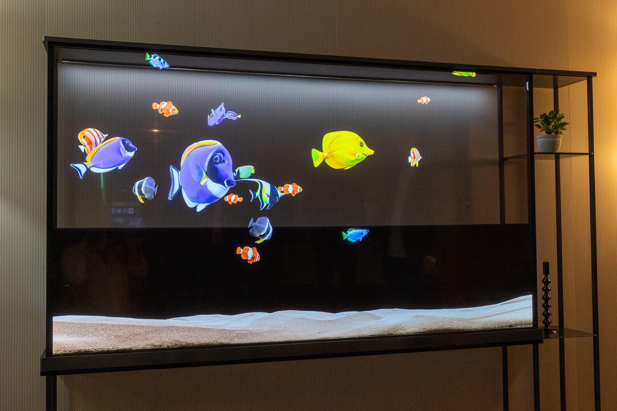 LG Signature OLED T as seen at a press demo at CES 2024 in Las Vegas.