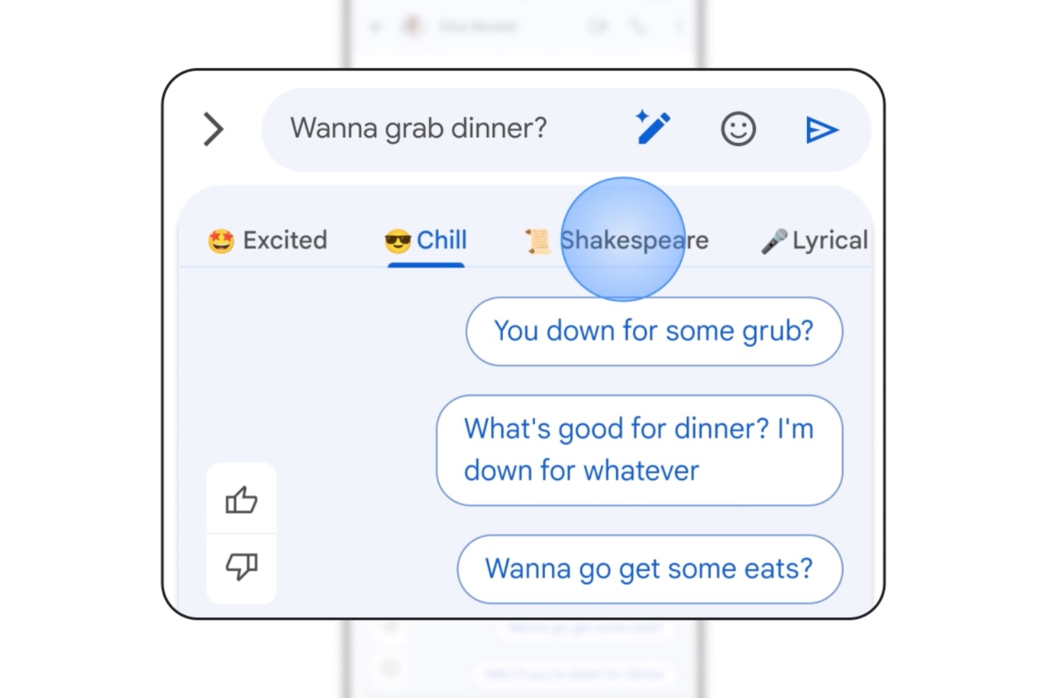 Magic Compose AI feature in Google Messages.