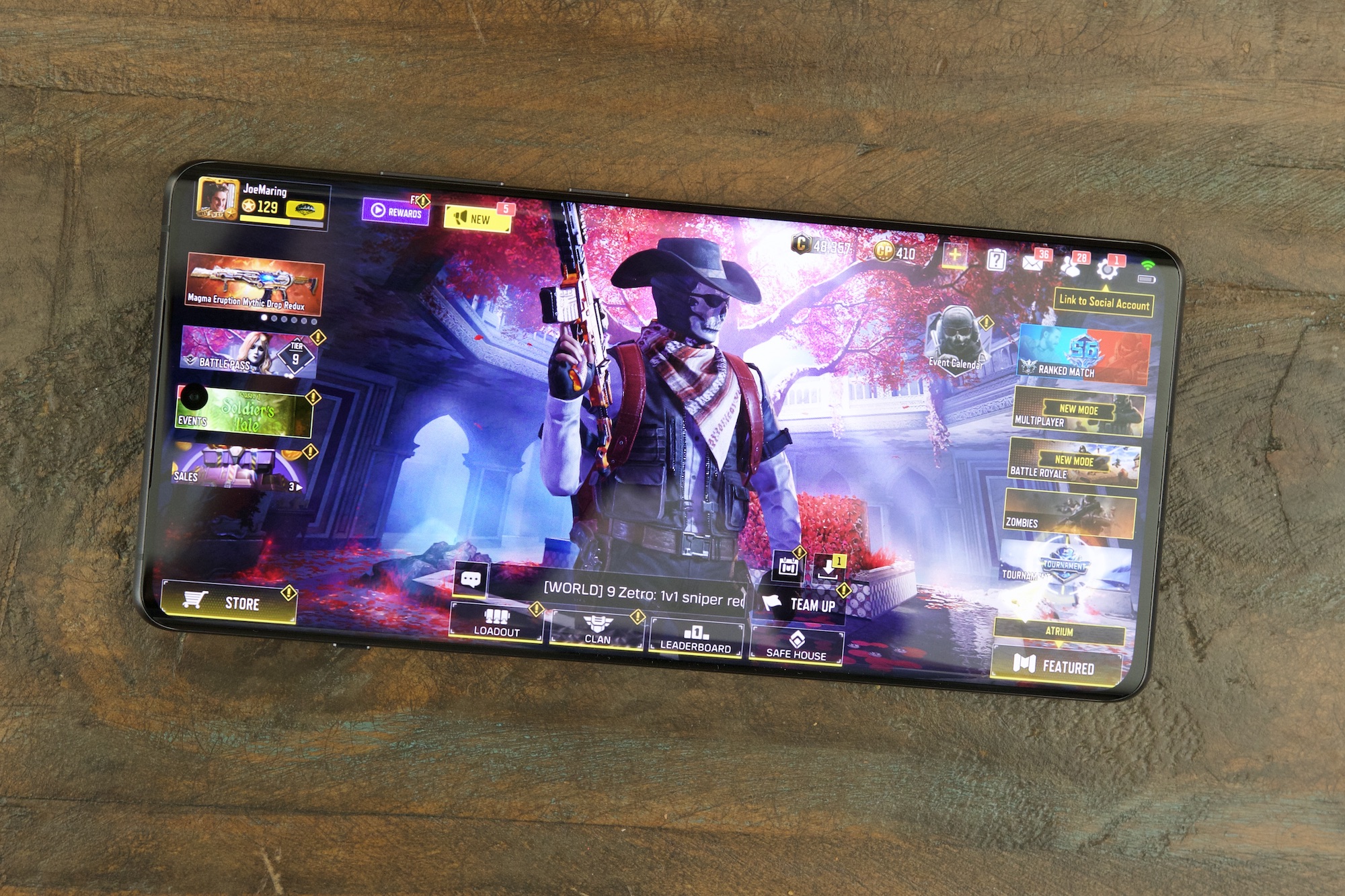 Call of Duty: Mobile running on a OnePlus 12R.