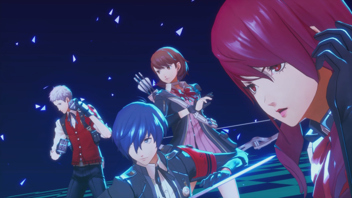 Party members prepare for an attack in Persona 3 Reload.