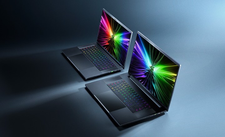 Press renders of the 2024 Razer Blade 16 and Blade 18 gaming laptops.