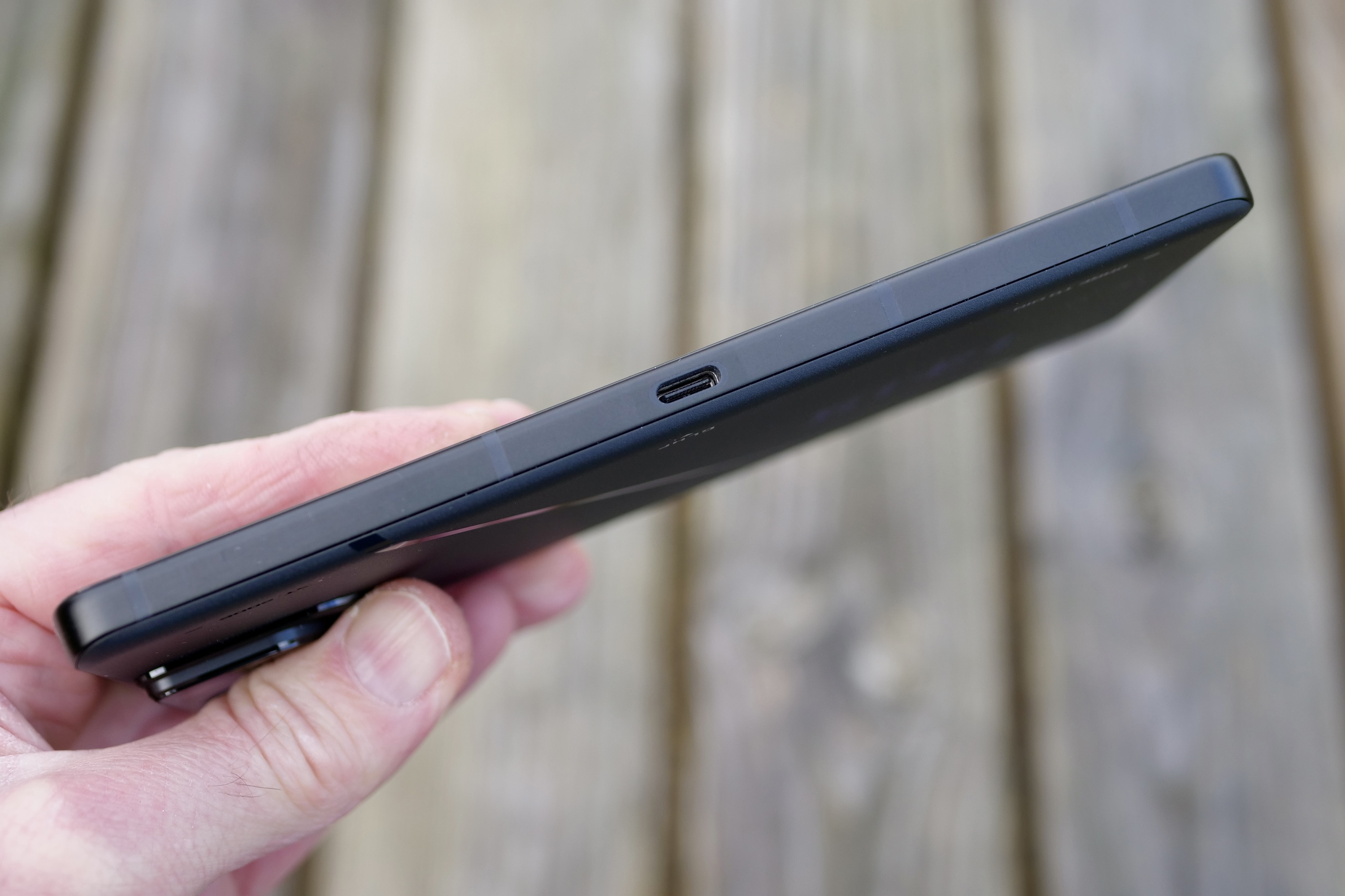 The side of the Asus ROG Phone 8 Pro, showing the second USB-C port.