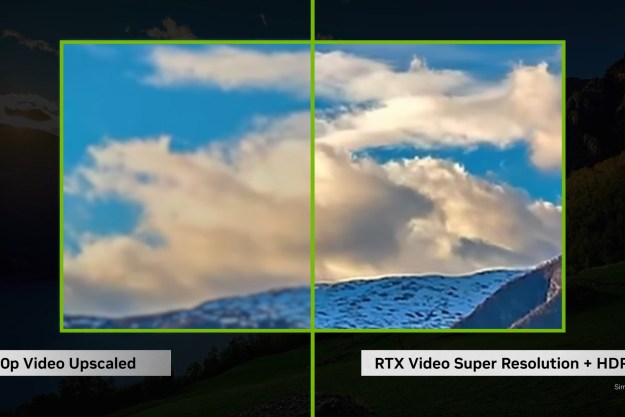 A screenshot showcasing the effect of Nvidia's RTX Video HDR.