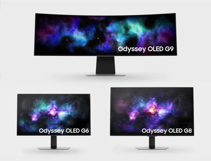 Samsung's Odyssey OLED gaming monitors for CES 2024.