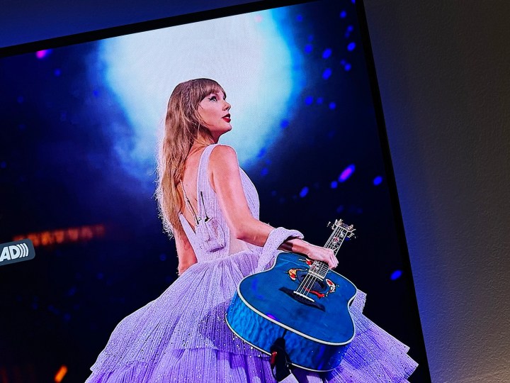 The Taylor Swift Eras Tour promo on Amazon Prime Video.