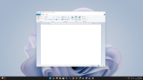 A screenshot of Microsoft WordPad running on Windows 11.