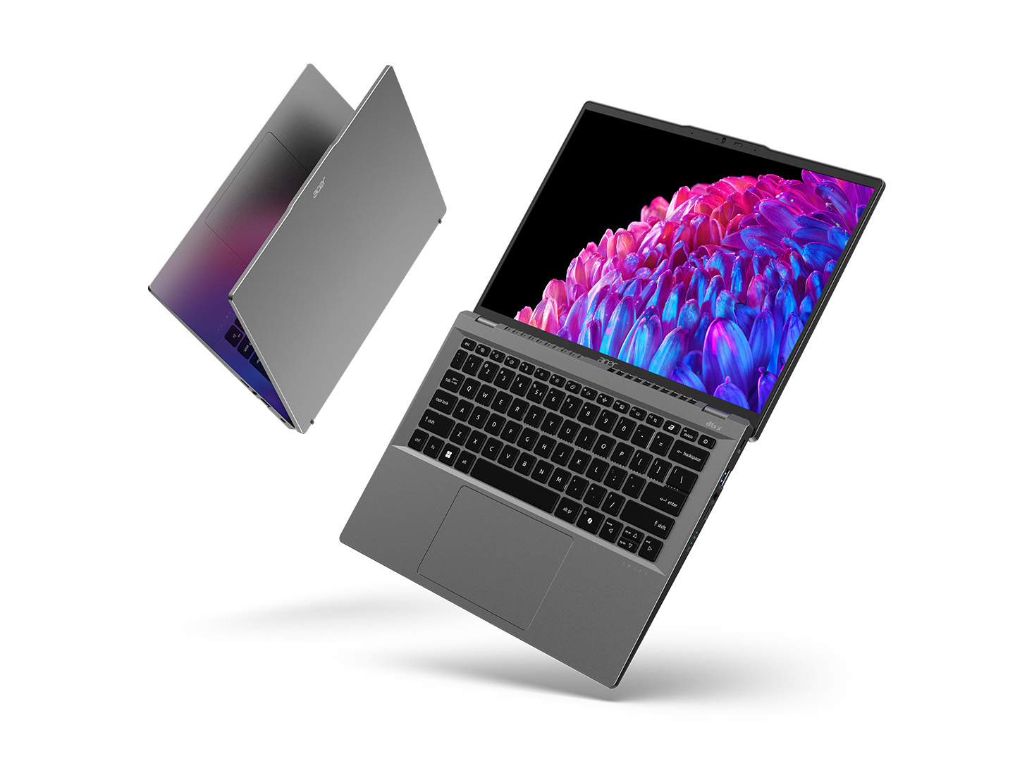 Acer Swift Go 14 press renders on a white background.
