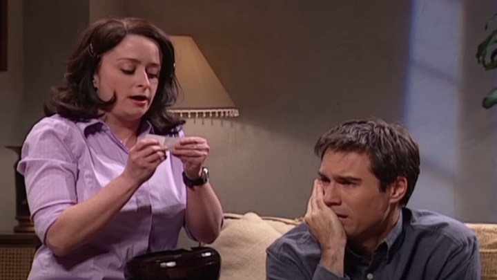 Rachel Dratch and Eric McCormack in Saturday Night Live.