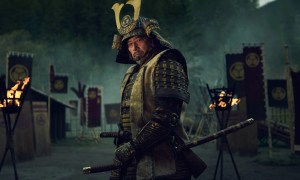 Hiroyuki Sanada wears samurai armor in a promotional image for Shōgun.