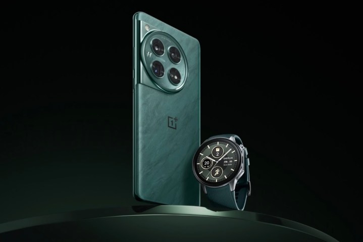 OnePlus Watch en verde.