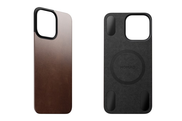 Nomad Magnetic Leather Back front and back view.