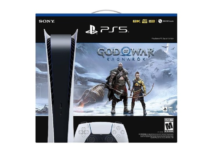 The PlayStation 5 Digital God of War Ragnarok bundle.