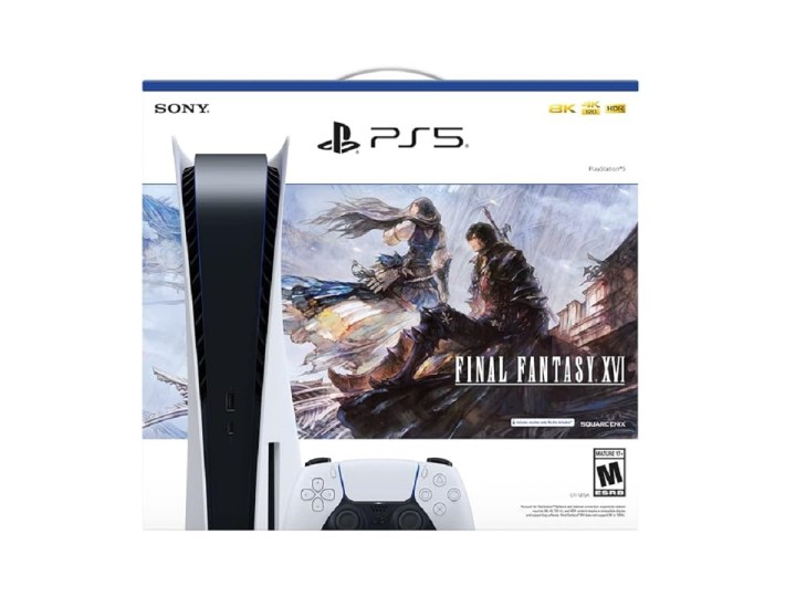 The box of the PlayStation 5 Final Fantasy XVI bundle.
