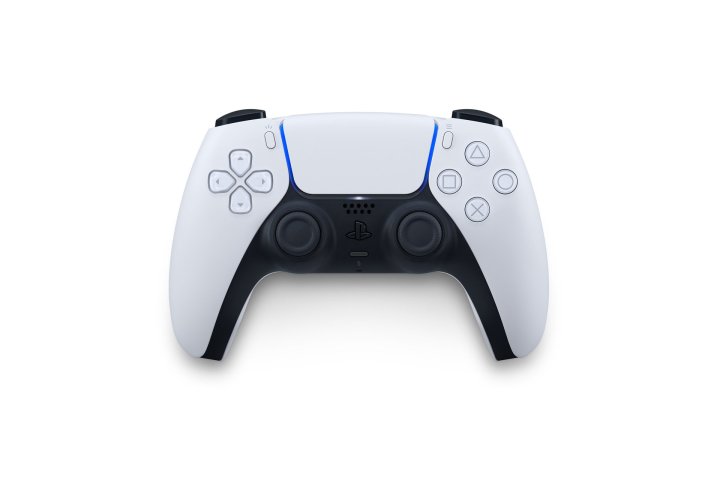 Контроллер Sony PlayStation DualSense отображается на белом фоне.