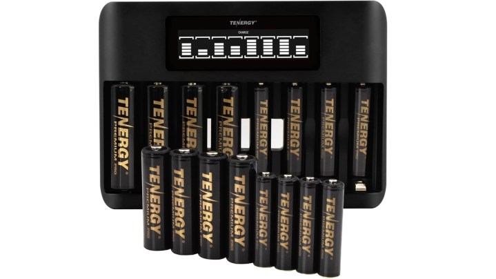 The Tenergy batteries on a white background.