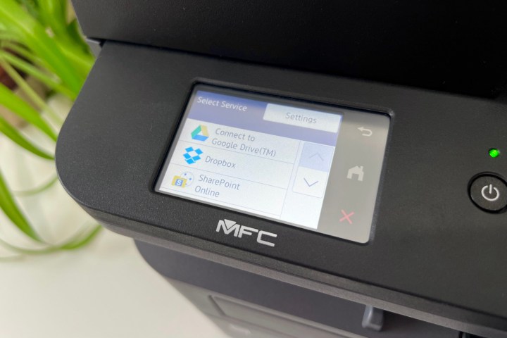 The MFC-L2820DWXL can scan to the cloud if you log into your provider.