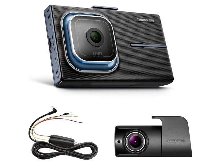 The components of the Thinkware X1000 Dash Cam.