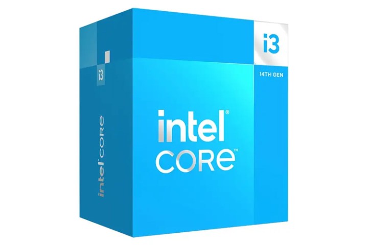 Caja del procesador Intel Core i3.
