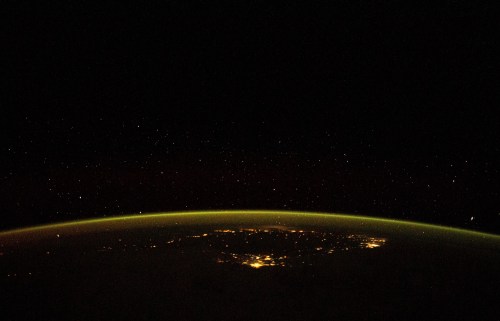 Earth as seen from the International Space Station.