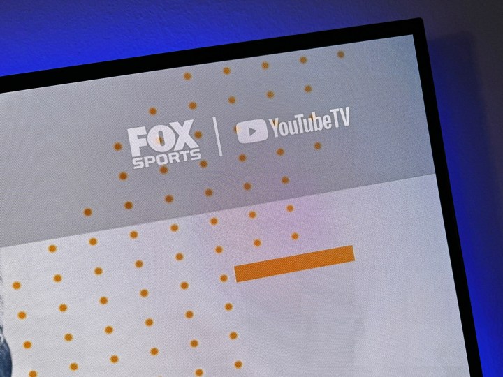 The Fox Sports and YouTube TV logos.