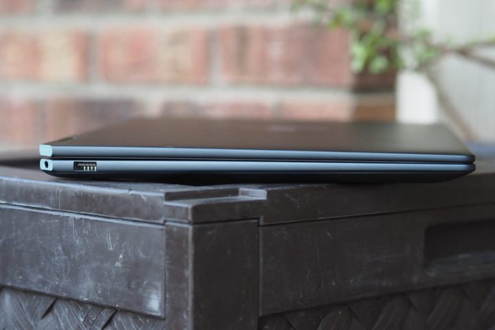 HP Spectre x360 16 2024 left side view showing ports.