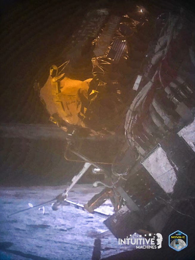 See images of the tilted Odysseus lander on the moon - Vimarsana News