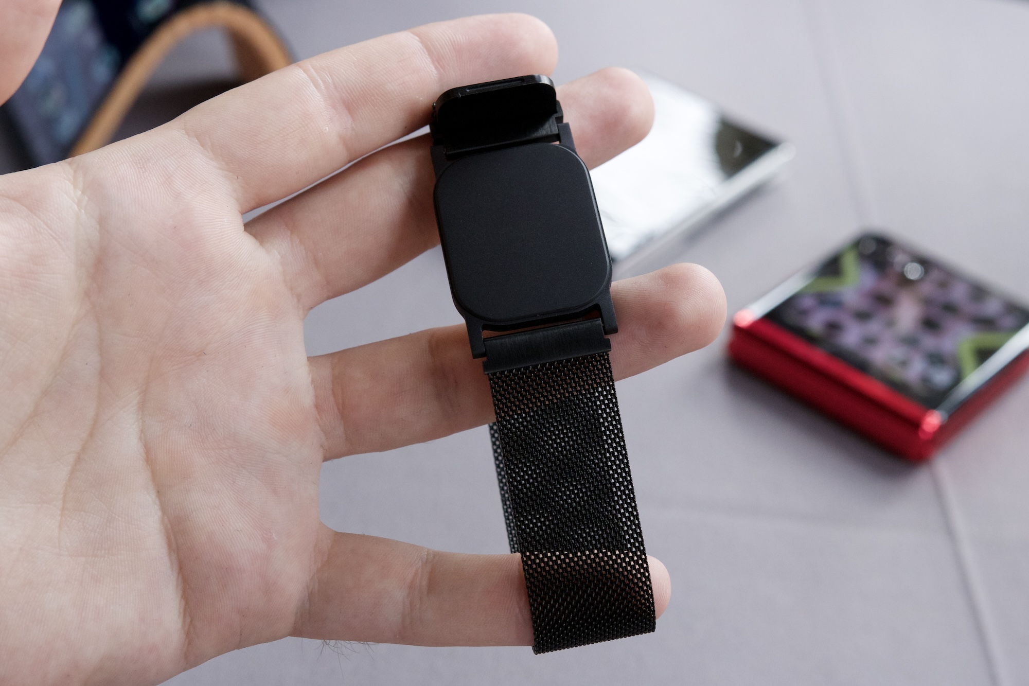 The magnet bracelet for Motorola's concept folding phone.
