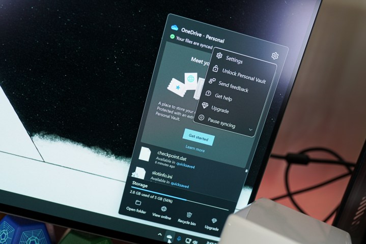 Windows PC-এ OneDrive অ্যাপ।