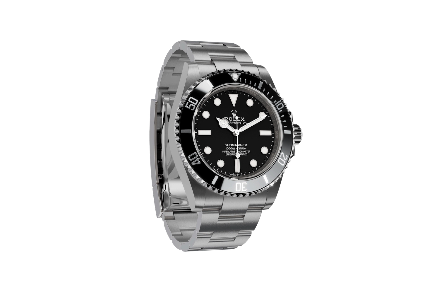 A promotional image of the Rolex Submariner watch.