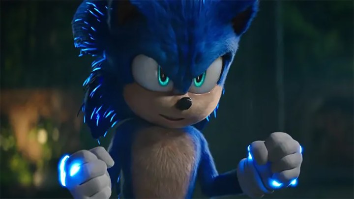 Sonic prepares to fight in Sonic the Hedgehog 2.