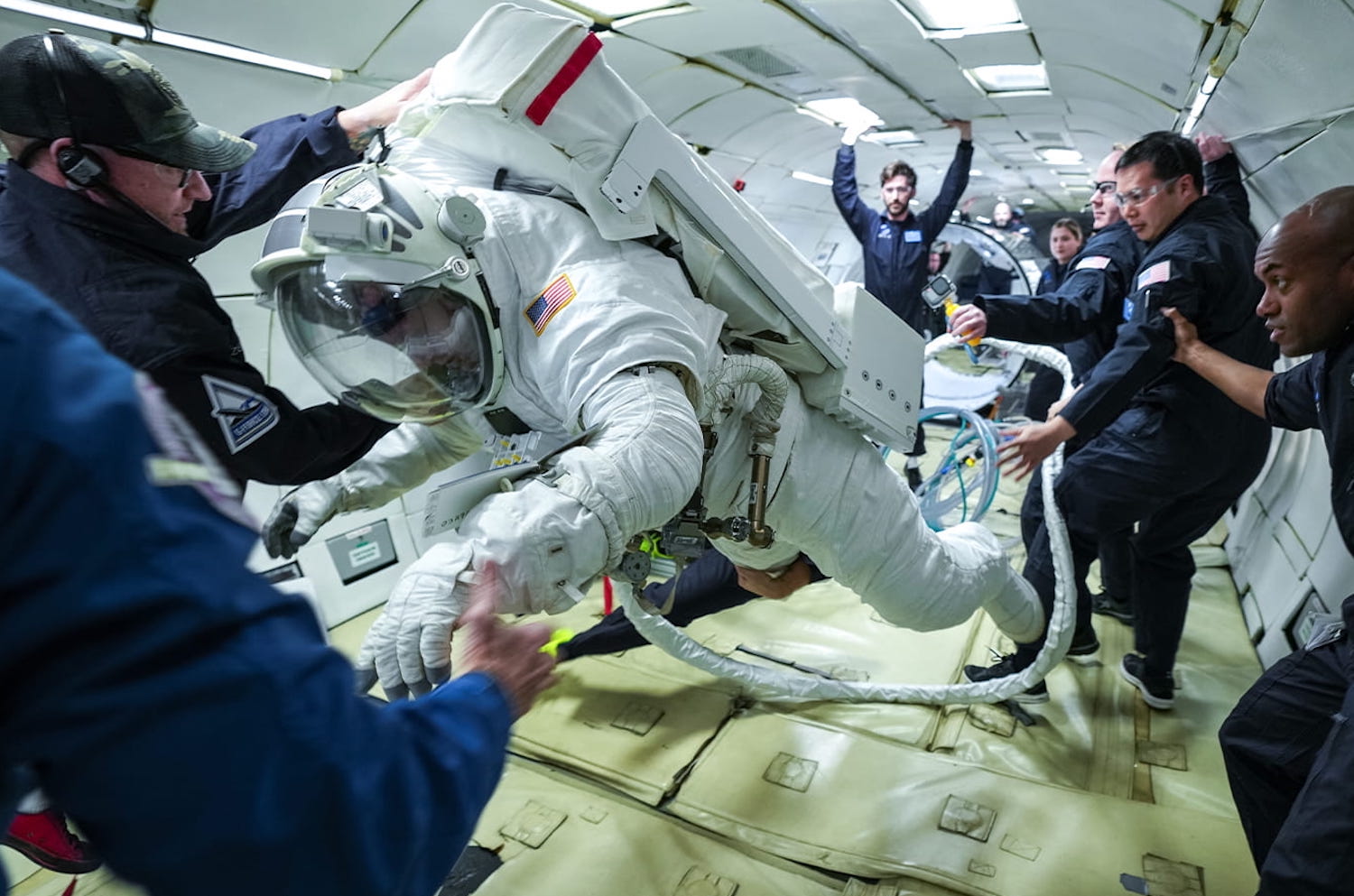 Collins Aerospace testing its new spacesuit.