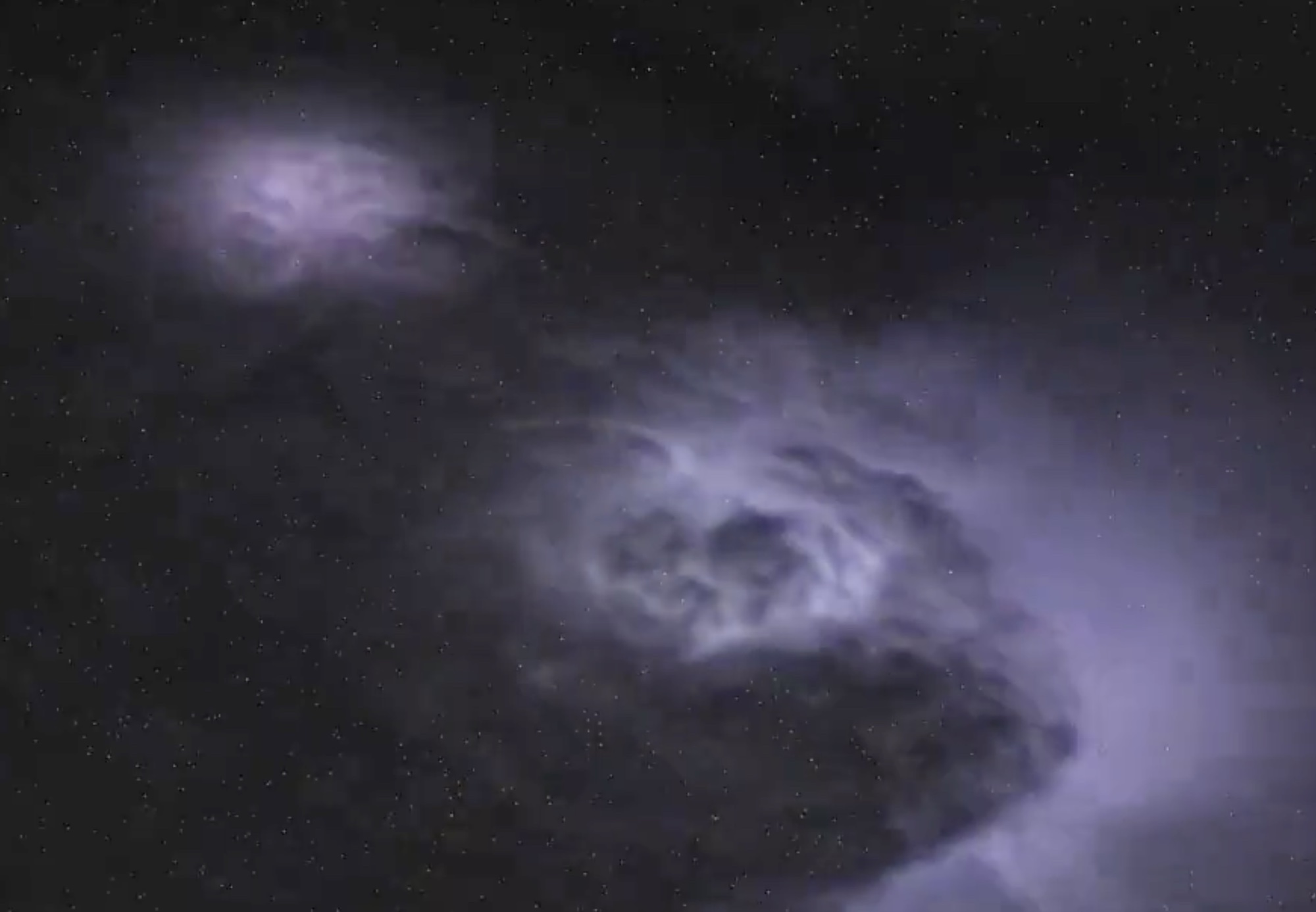 Thunderstorm from space captured in dramatic video from ISS