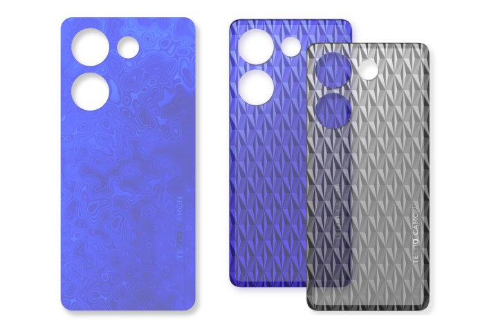 Tecno Mobile's textured glass back plate.