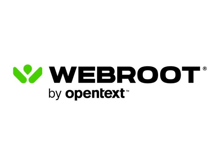 لوگوی Webroot در پس زمینه سفید.