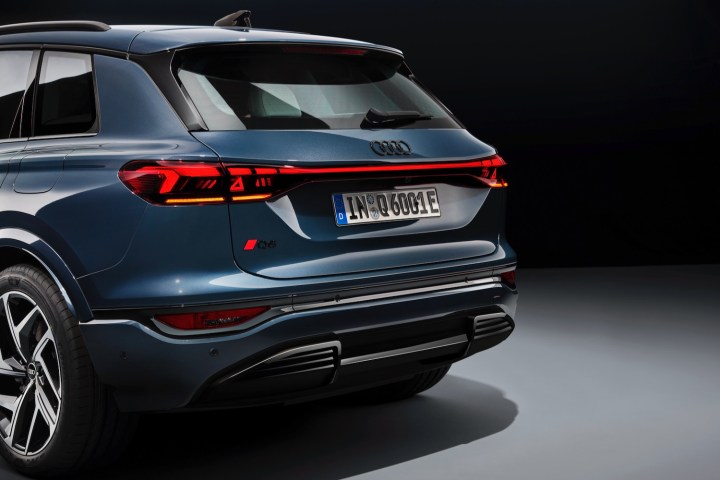2025 Audi Q6 e-tron digital taillights.