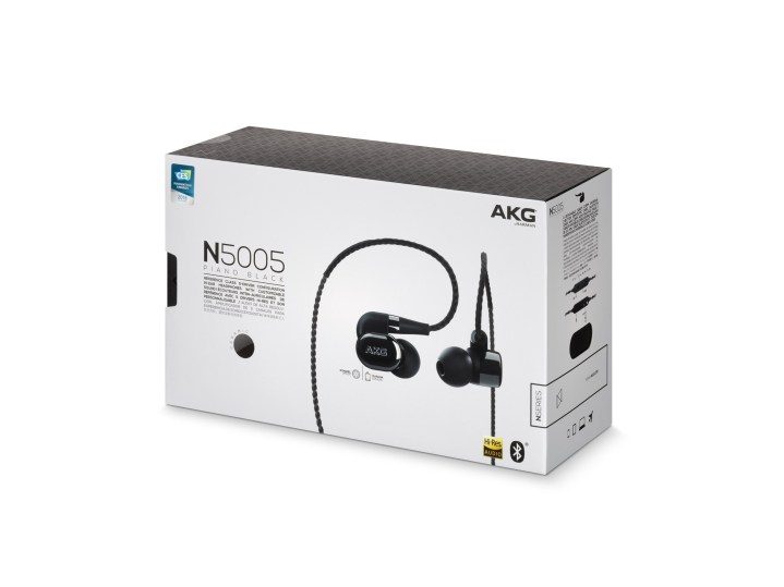 AKG N5005 इन-ईयर हेडफ़ोन बॉक्स दृश्य